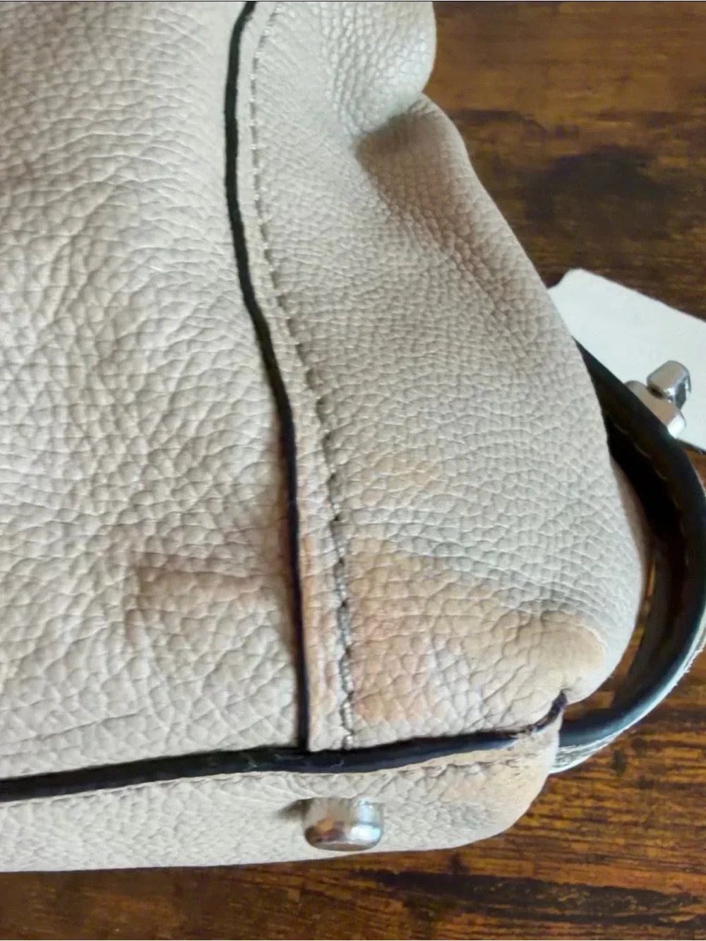Coach Edie 31 Pebble Leather Shoulder Bag Style 57670 Beige